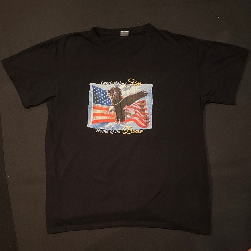 Vintage America Black Patriotic Graphic Tee